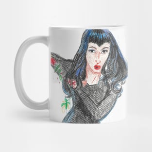 Girl in Black Mug